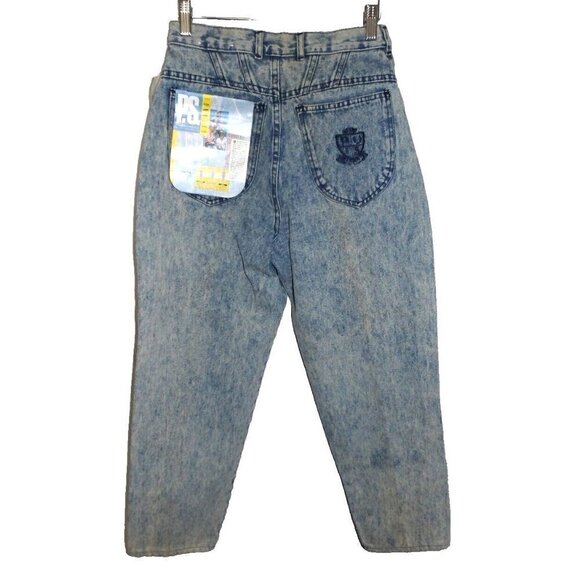 P.S. GITANO blue crop jeans high rise 24" inseam women's size 10 S vintage NEW - Picture 3 of 4
